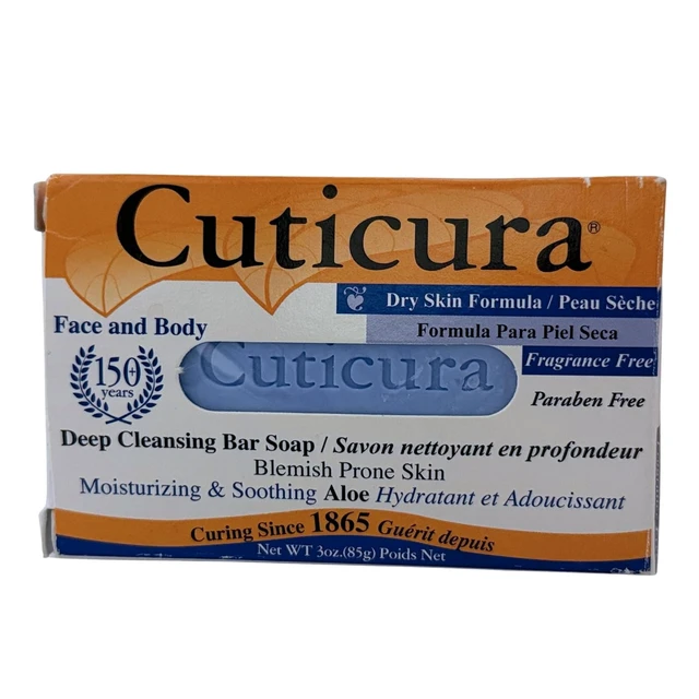 Alt view image 2 of 6 - Cuticura Official Deep Cleansing Face and Body Soap - 3 oz (Pack of 1)