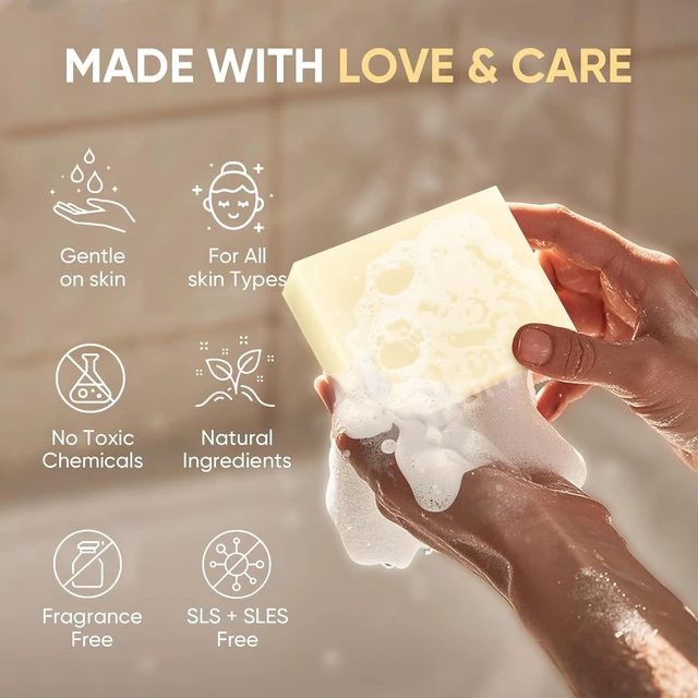 Alt view image 3 of 7 - Beef Tallow Soap Bar - Natural and Organic Grass Fed Tallow Soap Unscented
