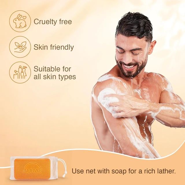 Alt view image 4 of 7 - Persimmon Soap 2 Pack, Deodorizing Bar for Body Odor, with Shea Butter