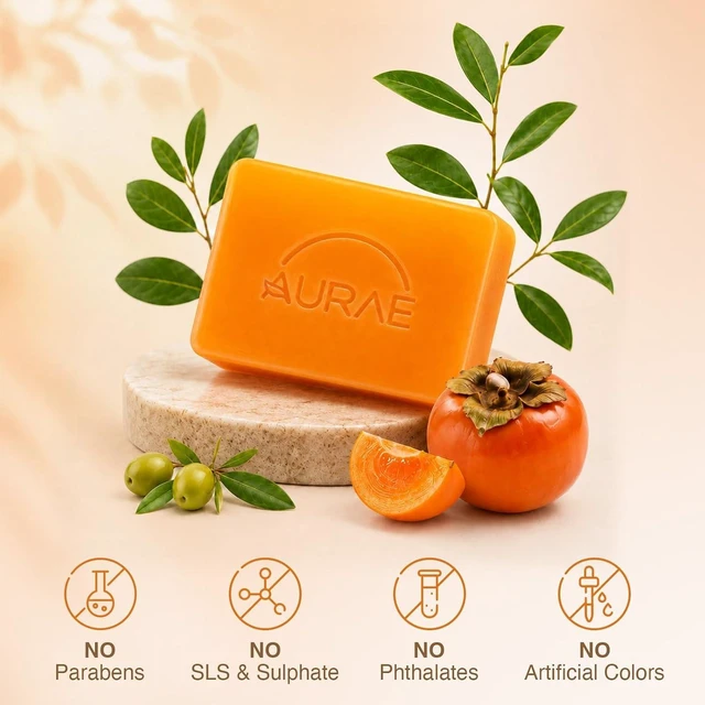 Alt view image 2 of 7 - Persimmon Soap 2 Pack, Deodorizing Bar for Body Odor, with Shea Butter
