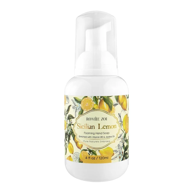 Main image of ROMIIE ZOI Foaming Hand Soap, Sicilian Lemon Scent, 4 fl oz Travel Size