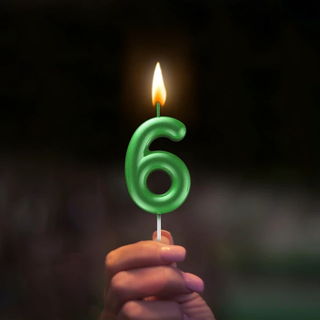 Alt view image 3 of 7 - Green Number 2 Candle Happy Birthday 3D Number Candles for Birthday Cake Party Decoration Wedding Anniversary Celebration Supplies