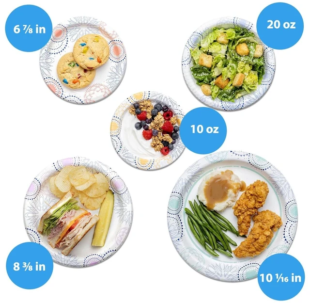 Alt view image 3 of 5 - Great Value Everyday Disposable Paper Bowls, 10 oz, 50 Count