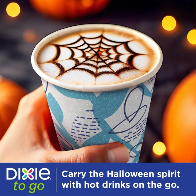 Alt view image 6 of 6 - Dixie To Go Disposable Paper Cups, 12 oz, Multi-Color, 20 Count