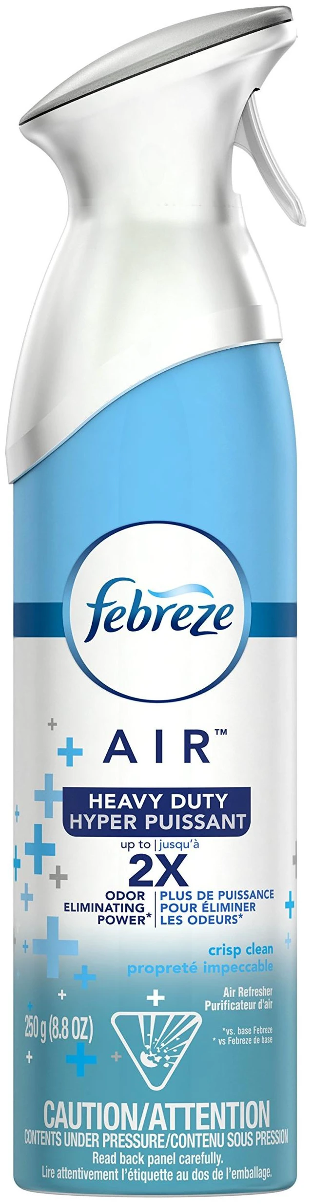 Main image of Febreze Air Mist Air Freshener Spray, Odor-Fighting Room Spray, Air Fresheners for Home and Bathroom and Kitchen, Aerosol Can, Heavy Duty Crisp Clean Scent, 8.8oz, 1 Count