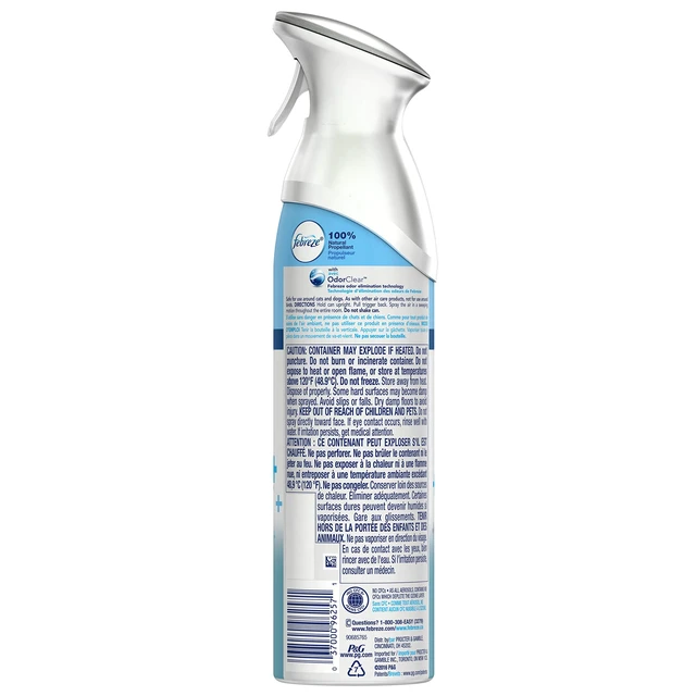 Alt view image 2 of 5 - Febreze Air Mist Air Freshener Spray, Odor-Fighting Room Spray, Air Fresheners for Home and Bathroom and Kitchen, Aerosol Can, Heavy Duty Crisp Clean Scent, 8.8oz, 1 Count