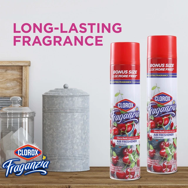 Alt view image 3 of 5 - Clorox Fraganzia Air Freshener Spray, Cherry Burst, 20 oz