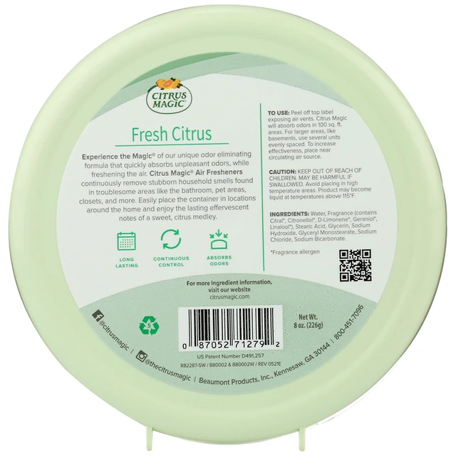 Alt view image 2 of 6 - Citrus Magic Solid Air Fresheners, Fresh Citrus, 8 Ounce