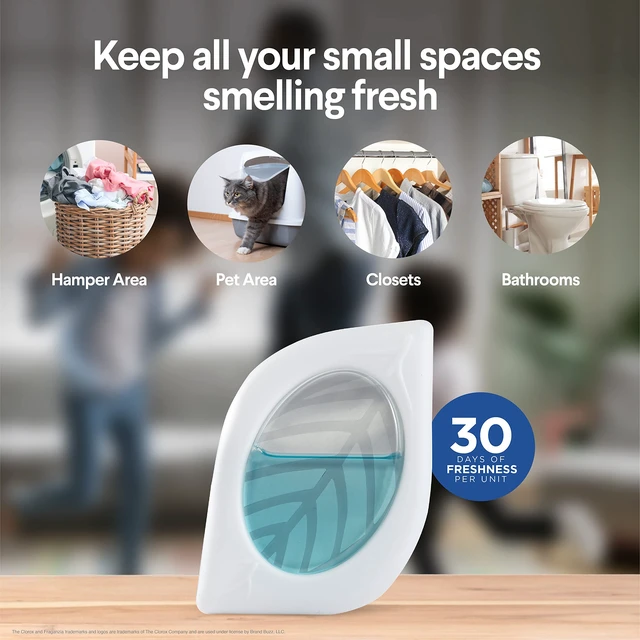 Alt view image 4 of 6 - Clorox Fraganzia - Air Freshener, Small Spaces, Fresh Ocean Breeze, 2 Ct