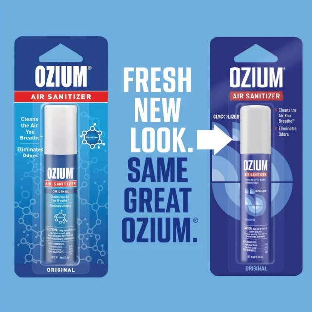 Alt view image 4 of 6 - Ozium 0.8 oz. Air Sanitizer & Odor Eliminator for Homes, Cars, Offices and More, Original Scent