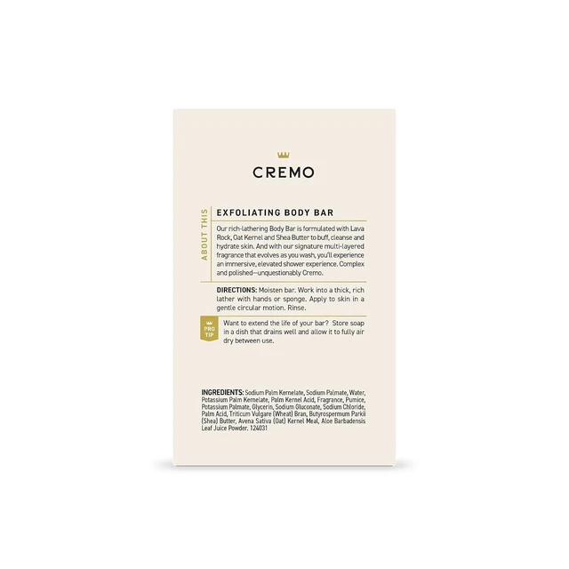 Alt view image 6 of 7 - Cremo Exfoliating Body Bar Soap for Men, Italian Bergamot Scent, 5 Oz