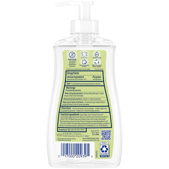 Alt view image 6 of 6 - Dial Antibacterial Liquid Hand Soap, White Tea, 11 fl oz