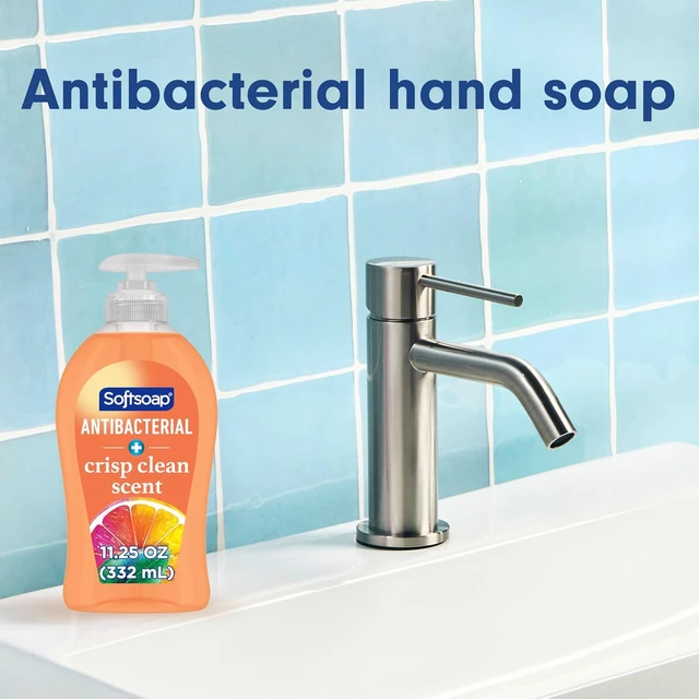 Alt view image 5 of 6 - Softsoap Antibacterial Liquid Hand Soap Pump, Crisp Clean - 11.25 fluid ounce
