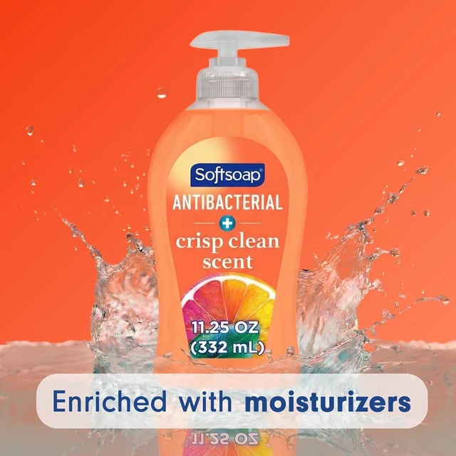 Alt view image 6 of 6 - Softsoap Antibacterial Liquid Hand Soap Pump, Crisp Clean - 11.25 fluid ounce