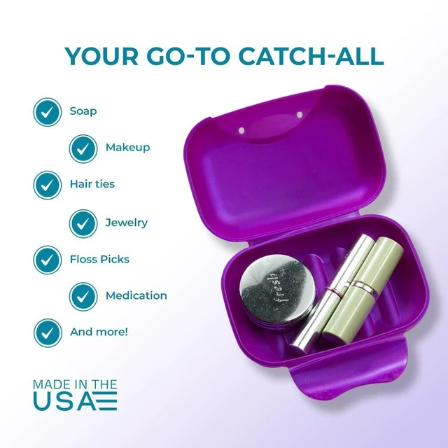Alt view image 5 of 6 - RADIUS Soap Travel Case, BPA-Free Recycled Plastic, Leakproof, Portable for Bathroom, Gym, Home, Camping - Light Blue