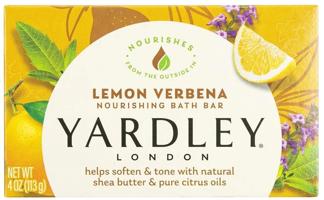 Main image of Yardley London Lemon Verbena Naturally Moisturizing Bath Bar, 4.25 ounce