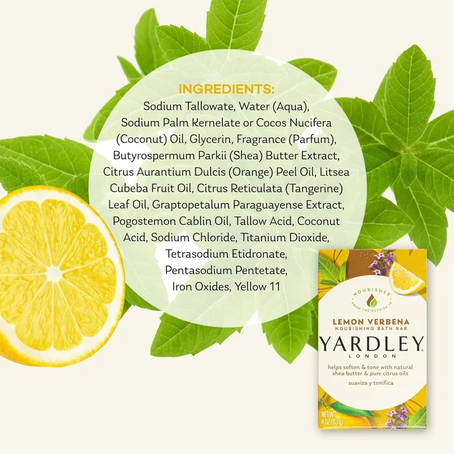Alt view image 4 of 6 - Yardley London Lemon Verbena Naturally Moisturizing Bath Bar, 4.25 ounce