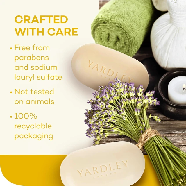 Alt view image 6 of 6 - Yardley London Lemon Verbena Naturally Moisturizing Bath Bar, 4.25 ounce