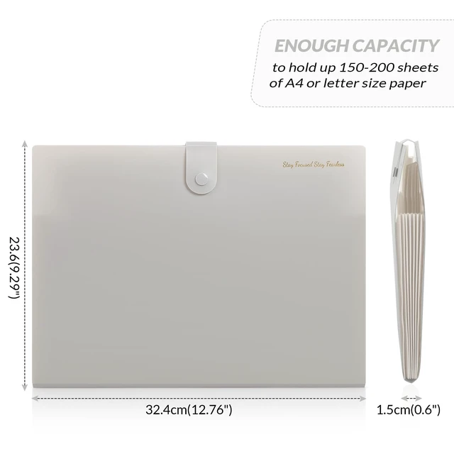 Alt view image 2 of 7 - SKYDUE 7-Pocket Expanding File Folder, Accordion Document Organizer