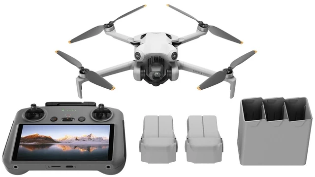 Main image of DJI Mini 4 Pro Fly More Combo Plus with DJI RC 2, Drones with Camera for Adults 4K, 3 Intelligent Flight Battery Plus for up to 135 Mins Flight Time, Smart Return to Home, Drone for Beginners