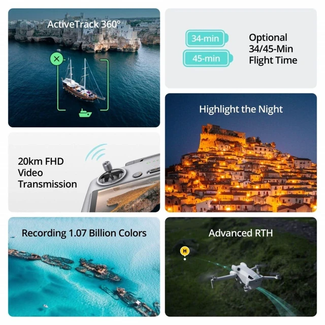 Alt view image 5 of 6 - DJI Mini 4 Pro Fly More Combo Plus with DJI RC 2, Drones with Camera for Adults 4K, 3 Intelligent Flight Battery Plus for up to 135 Mins Flight Time, Smart Return to Home, Drone for Beginners