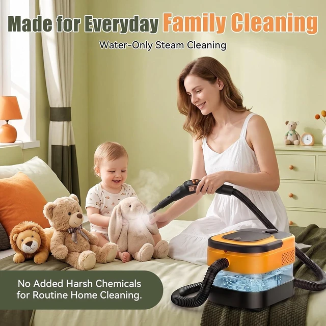 Alt view image 2 of 7 - Steam Cleaner for Home, 2500W Multi-Surface Steamer with 1.6L Tank