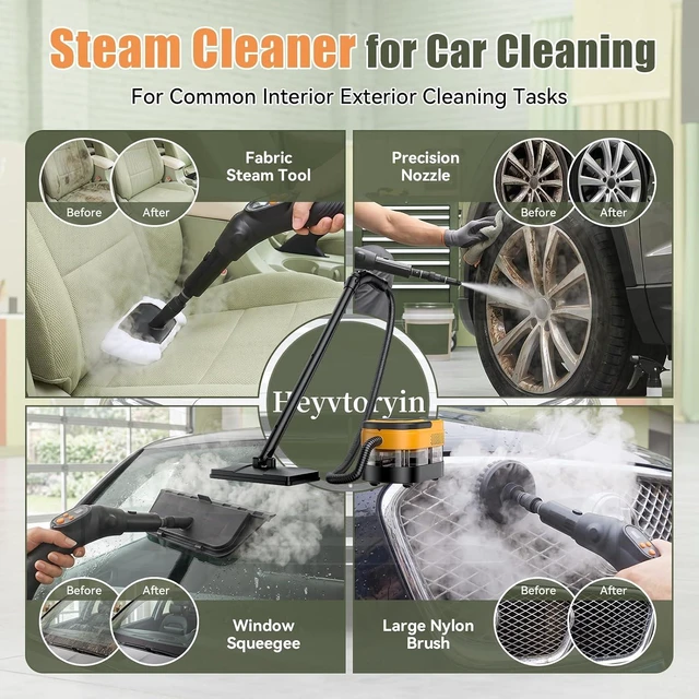 Alt view image 5 of 7 - Steam Cleaner for Home, 2500W Multi-Surface Steamer with 1.6L Tank