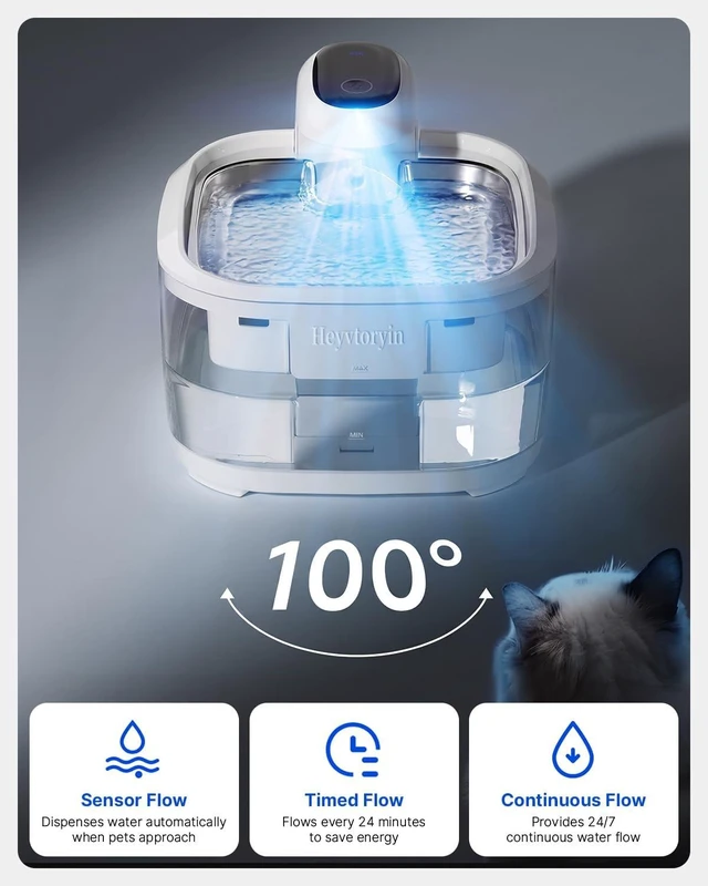 Alt view image 4 of 6 - Cat Water Fountain Stainless Steel Tray, Cat Fountain Indoor