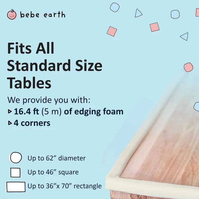 Alt view image 2 of 7 - Earth Baby Proofing Edge and Corner Guard Protector Set for Back to School, 16 Feet Edges & 4 Foam Corners, Furniture and Table Child Baby Proof Bumpers, Pre-Taped Corner Cushions - Coffee Brown