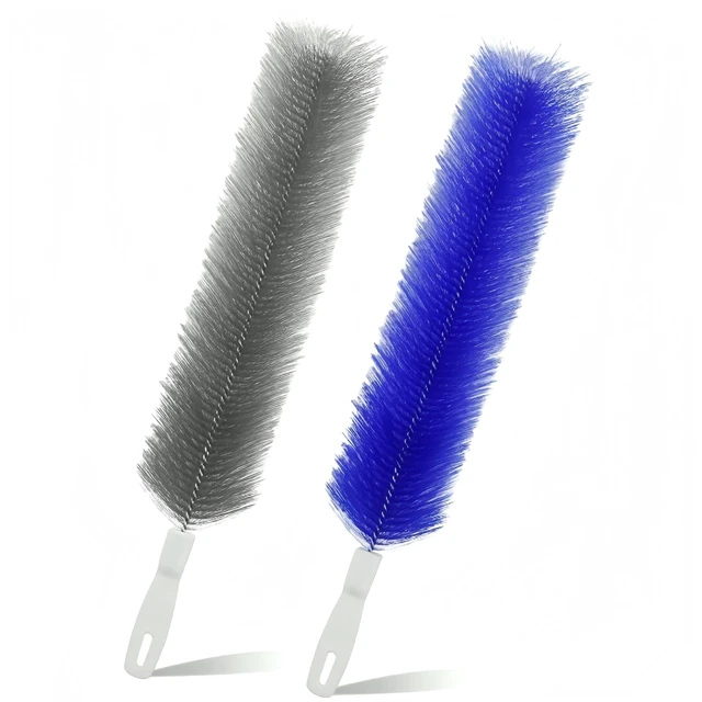 Main image of Fan Cleaner Brush with Bendable Microfiber Head, Washable & Reusable Dust Remover, ldeal for Fans Air Conditioning, Car Vents & Curtain (1 Blue+1 Grey)