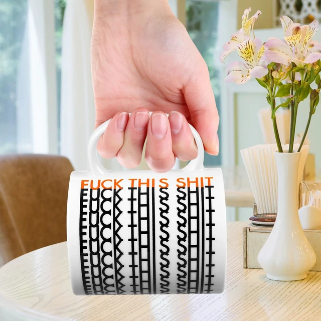 Alt view image 3 of 7 - Birthday Gifts for WomenFunny Gag Gifts for Men, Hidden Message Ceramic Coffee Mug, White Elephant Gifts, Unique Office Prank Gag Gifts for Coworkers Coffee Lover