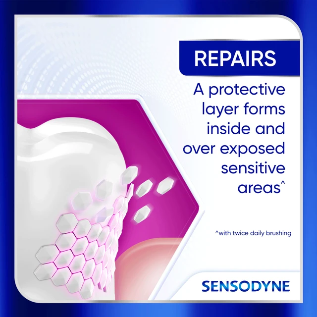 Alt view image 7 of 7 - Clinical Repair Whiten & Shine Toothpaste, 2.3 oz | Starts to Repair Sensitive Areas of Teeth After 60 Seconds, Cool, Arctic Mint Blend Of Peppermint And Spearmint