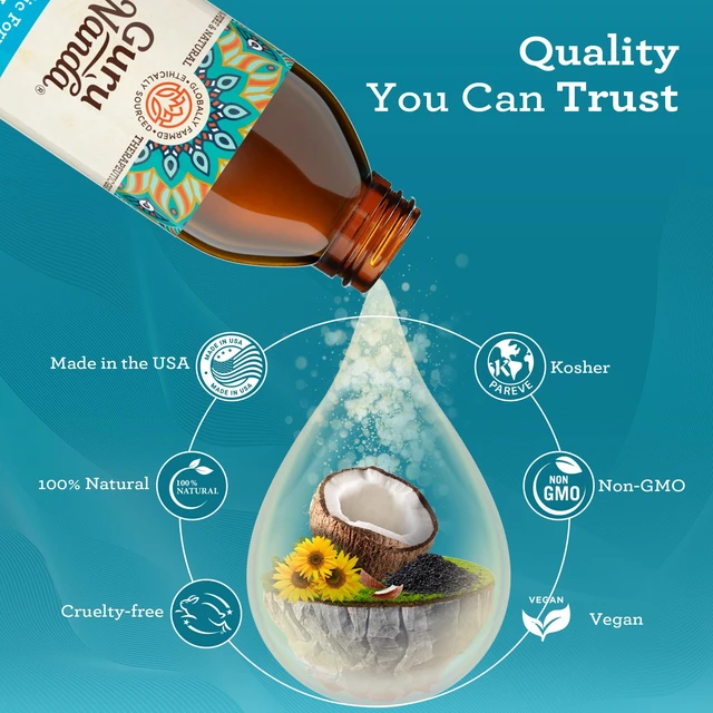 Alt view image 4 of 7 - Original Coconut Oil Pulling Mouthwash with Sesame Oil, 8.45oz | With Tongue Scraper|Fluoride & Alcohol Free Mouthwash|Ayurvedic Formula with Sunflower & Peppermint|Fresh Breath, Healthy Gum