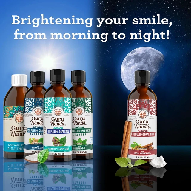 Alt view image 7 of 7 - Starter Coconut Oil Pulling Mouthwash with Peppermint Oil, 8oz | Fluoride & Alcohol Free|Fresh Breath & Healthy Gums|For Oil Pulling Beginners|Coconut & Peppermint Oil Mouth Wash