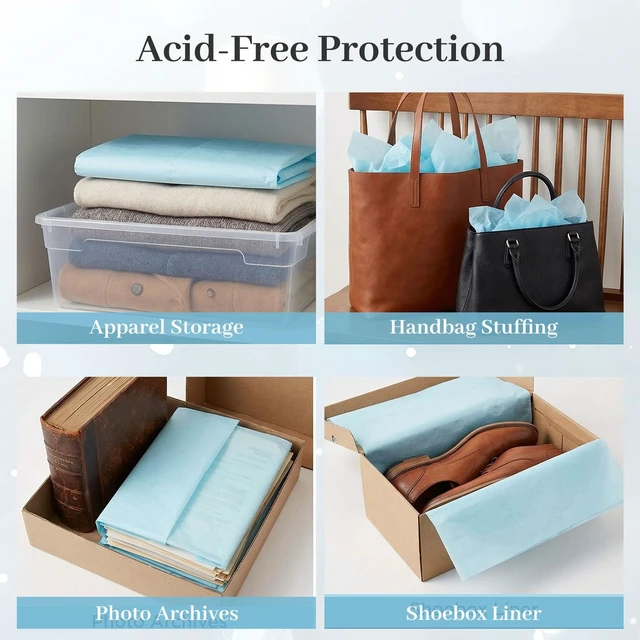 Alt view image 7 of 7 - 330 Sheets Blue Tissue Paper, 6 Shades, 14 X 10 inches | Gradient Blues Add Volume to Gift Bags and Can Be Layered into Hydrangeas and Ocean-themed Decorations