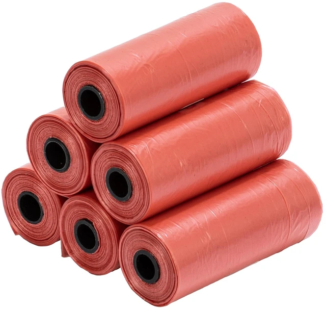 Main image of 0.8 Gallons Disposable Trash Bags for Mini Car Trash Can, Portable Small Car Garbage Bags, Cars Accessories, Mini Trash Bags, Plastic Trash Bag for Cars/Home/Office (6 Rolls/90 Counts) Red