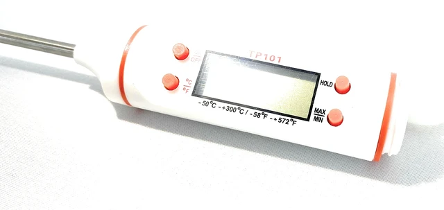 Alt view image 4 of 7 - 2-in-1 Digital Kitchen Thermometer, Waterproof for Meat Soup Tea, Switchable Backlight for BBQ & Home Brewing (Single)