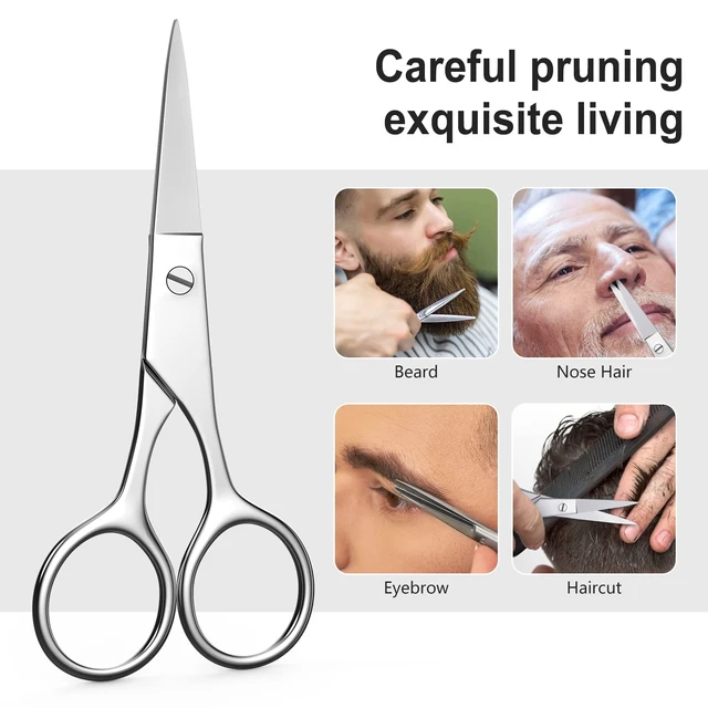 Alt view image 2 of 7 - Nose Hair Scissors Eyebrow Scissors Sharp Tip Professional Grooming Scissors Stainless Steel Small Trimming Scissors for Eyelashes Mustache Facial Hair Sewing Embroidery