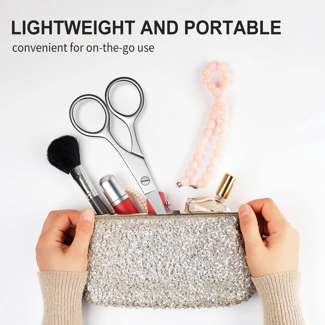 Alt view image 3 of 7 - Nose Hair Scissors Eyebrow Scissors Sharp Tip Professional Grooming Scissors Stainless Steel Small Trimming Scissors for Eyelashes Mustache Facial Hair Sewing Embroidery