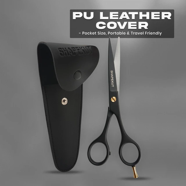 Alt view image 7 of 7 - Hair Cutting Scissors 6.5 Inch, Professional Hair Shears, Haircut Scissors for Barber Salon High Carbon Stainless Steel Blades - Ergonomic for Men, Women & All Ages (Black, 6.5 inches)