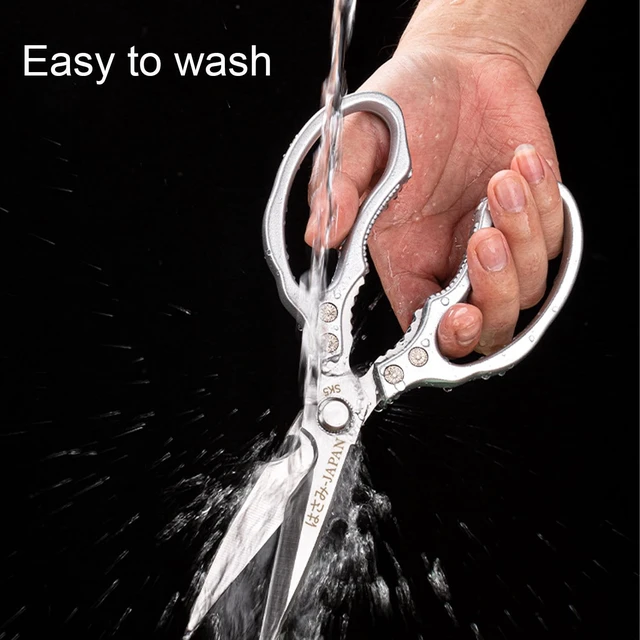 Alt view image 6 of 6 - Kitchen Scissors Heavy Duty Stainless Steel Kitchen Shears Sharp Food Cooking Dishwasher Safe Scissors for Meat Chicken Poultry Fish Meat Herbs