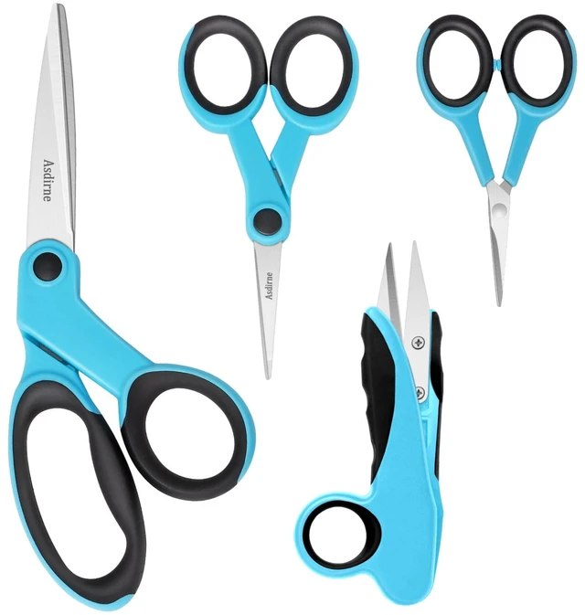 Main image of Premium sewing Scissors Bundle, Perfect Sewing Partners, Sharp and Durable, Comfortable Handle, Contains 9Fabric scissors, 5Detail Shear, 3.9Embroidery Scissors, 4.8Thread Snips