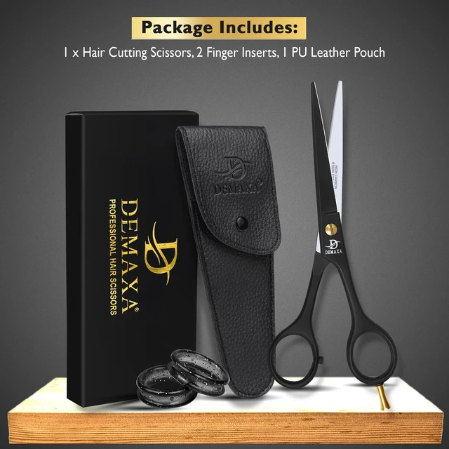 Alt view image 6 of 7 - Professional Hair Scissors 6.5 Inch - Premium High Carbon Stainless Steel Barber Salon Hair Shears for Haircut Scissors - Ergonomic Design Super-Sharp Hair cutting Shears Blades