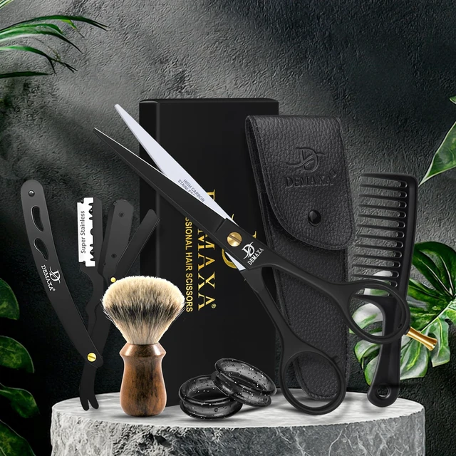 Alt view image 7 of 7 - Professional Hair Scissors 6.5 Inch - Premium High Carbon Stainless Steel Barber Salon Hair Shears for Haircut Scissors - Ergonomic Design Super-Sharp Hair cutting Shears Blades