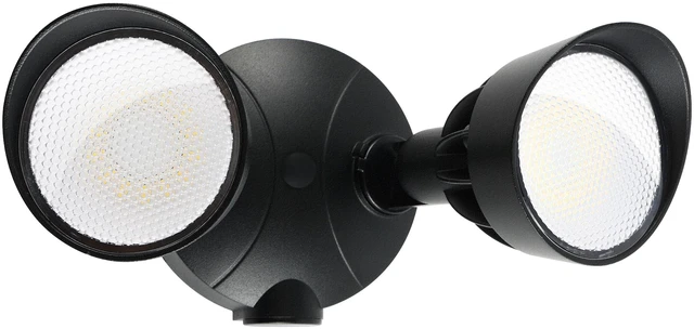 Main image of 45W 5500LM Outdoor Flood Lights, Dual Head Wall Switch Controlled LED Exterior Flood Light, 5000K Daylight, IP65 Waterproof Hardwired Security Light for Outside Garage Yard (Black)