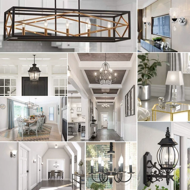 Alt view image 7 of 7 - Dimmable E12 Candelabra LED Bulbs, 60W Incandescent Equivalent, 5000K Daylight White, Clear Filament, 6W 600lm, CA11 Vintage Chandelier & Ceiling Fan Light Bulbs with Flame Tip, 24-Pack