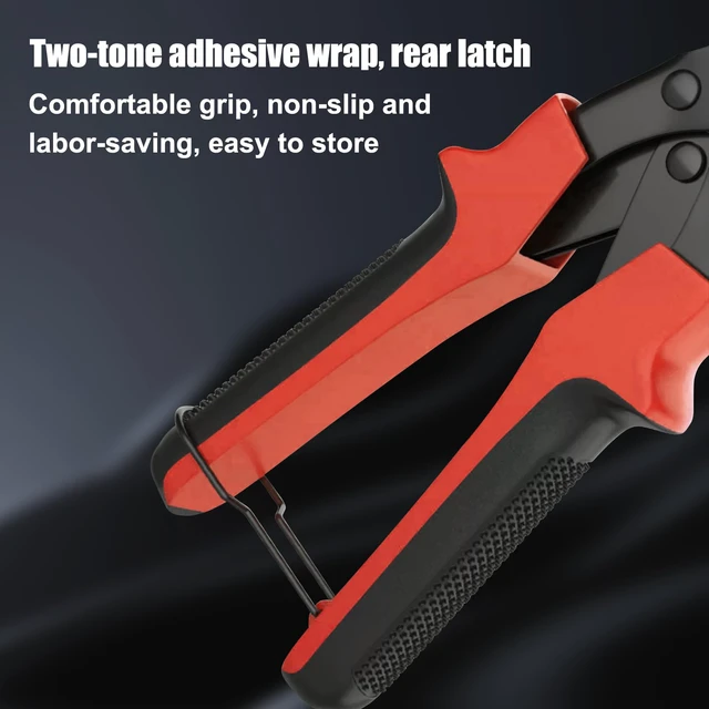 Alt view image 7 of 7 - Leather Hole Puncher, Full Set Punch Tool Kits for Belts, Leather Double-lever Design, Sturdy & Durable, Safety Locking Handles, 3 Extra Punch Plates Included, 6-Size Quick Adjustment, Red