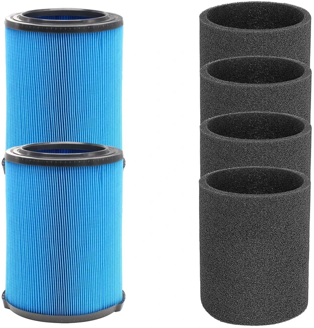 Main image of VF5000 Replacement Filter Fits for Ridgid Shop Vac 6-20 Gallon Vacs 3 Layer Vacuum Filter for Ridgid Shop Vac Wet Dry Vacuums, Fits for Husky 6-9 Gallon & Craftsman Vacs with Foam Sleeves