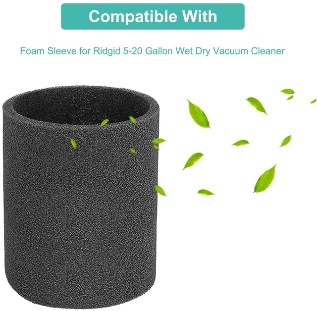 Alt view image 3 of 7 - VF6000 5-Layer Replacement Filters for Ridgid Shop Vac Wet Dry Vacs 2 Pack VF6000 HEPA Filter for Ridgid Shop Vac 5-20 Gallon Vacs, for Husky 6-9 Gallon & for Craftsman Vacs with Foam Sleeves