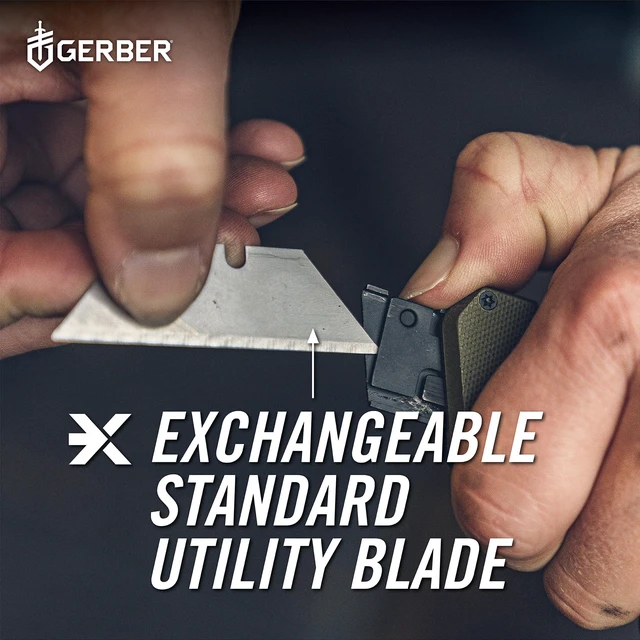 Alt view image 7 of 7 - Prybrid EDC Pocket Knife Multitool 8-in-1 Box Cutter, Green G10 Retractable box cutter blade, pry bar, G10 handle, pocket clip, everyday carry, compact multitool, durable EDC knife